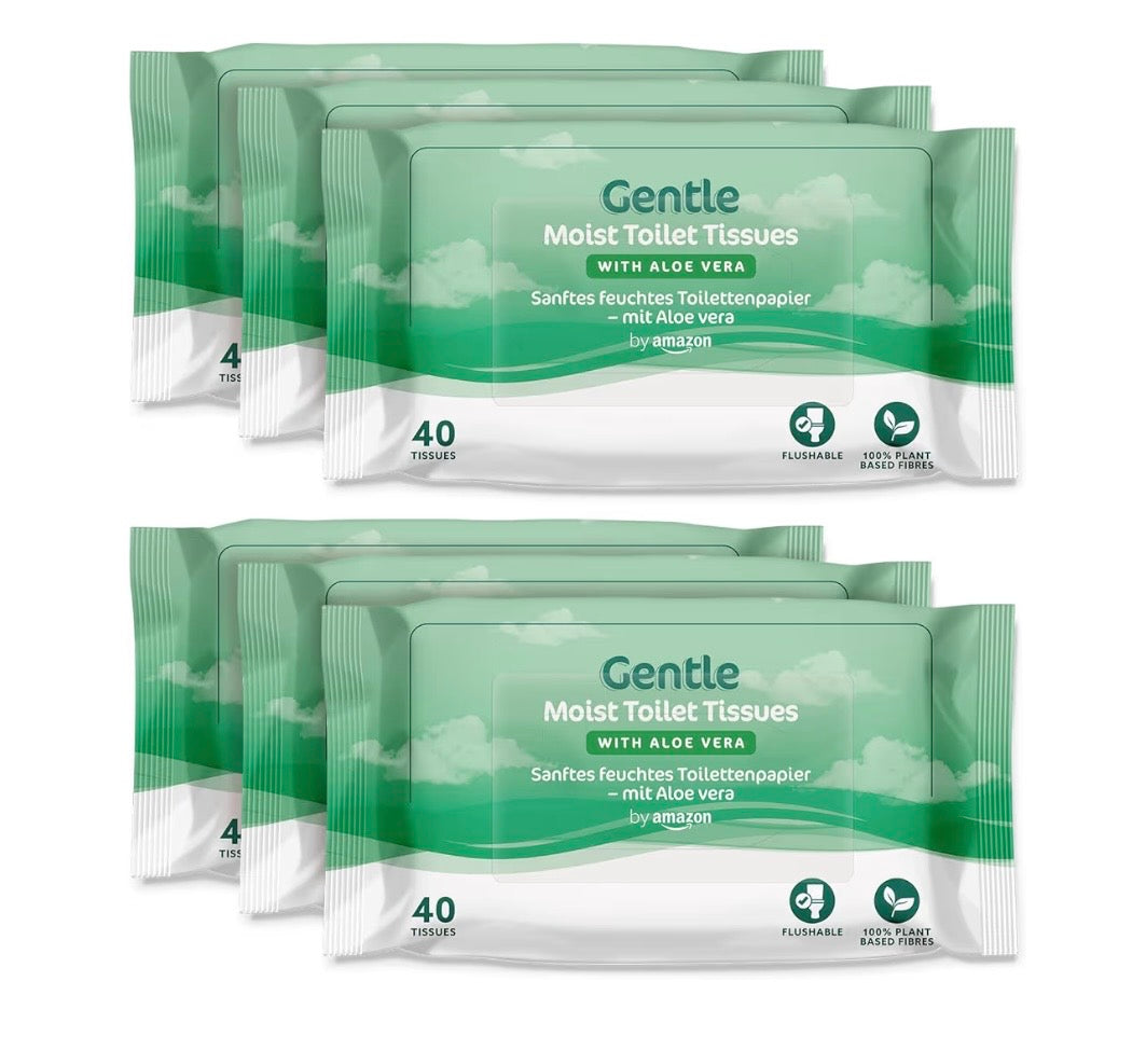 Gentle Moist Toilet Tissues with Aloe Vera