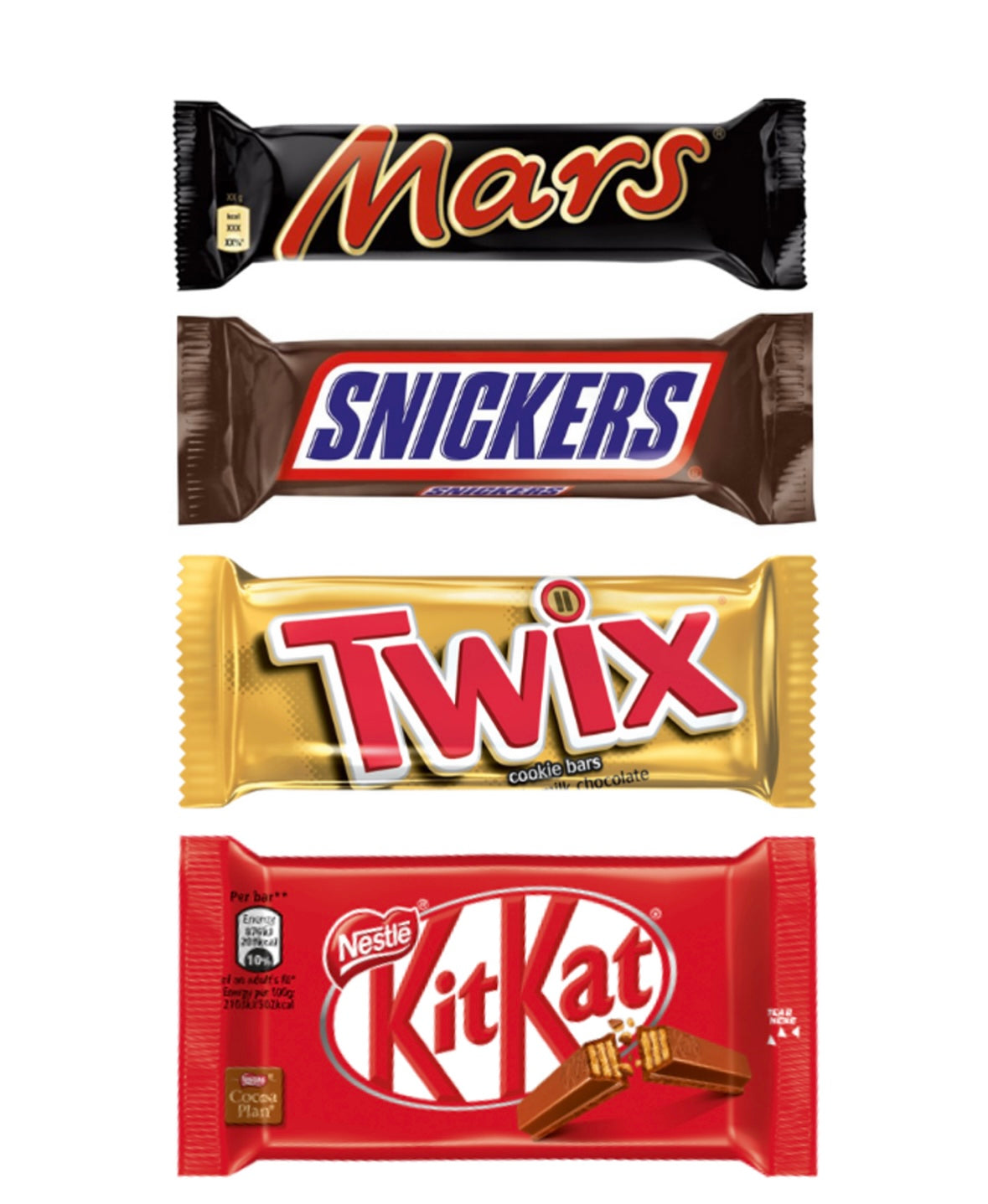 Chocolate Bars Variety Bag x 48