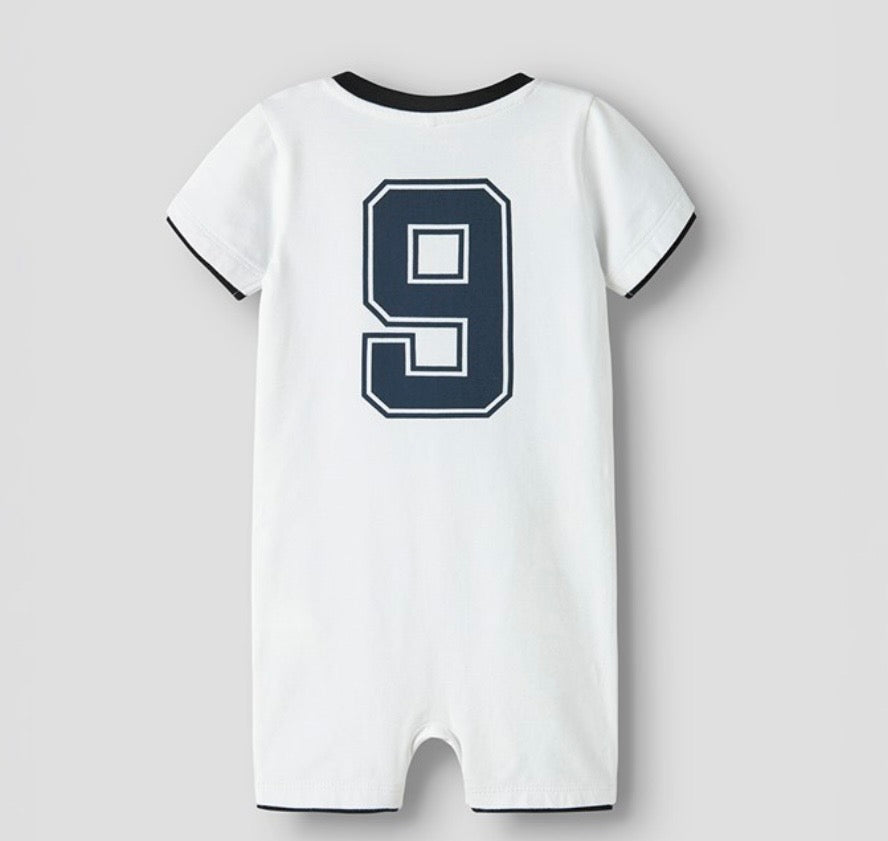 England Team Babygrow Bright White