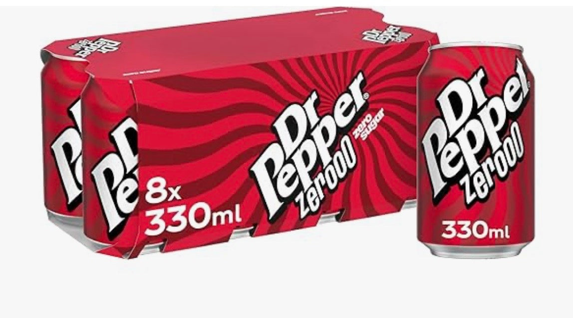 Dr Pepper Zero 8 x 330ml