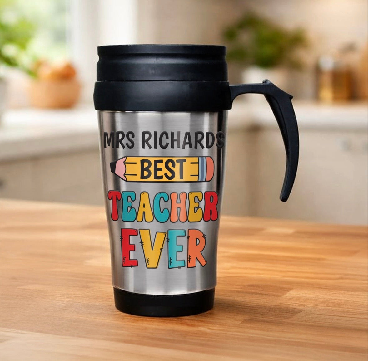 Personalised Best Teacher Thermal Mug