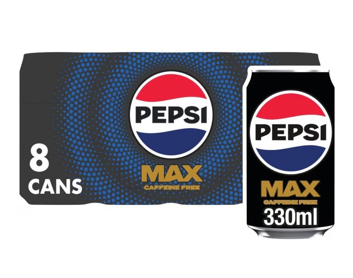 Pepsi Max No Caffeine & No Sugar 330ml