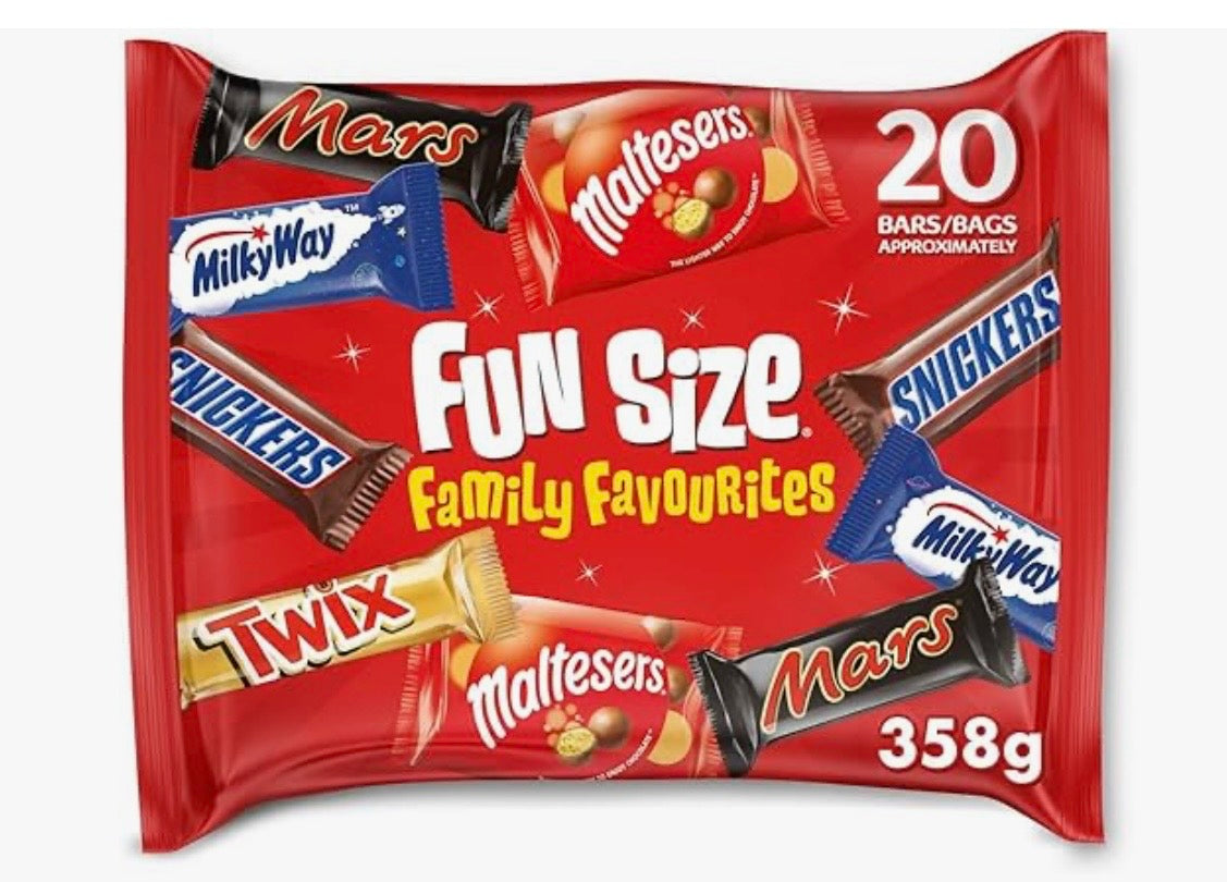 Chocolate Multipack, 20 Fun Size Chocolate Bars