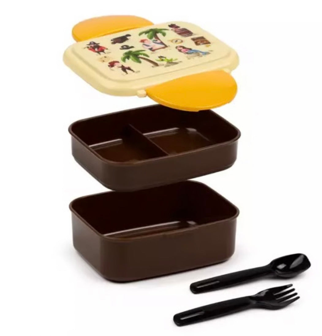 Jolly Roger Pirate Lunch Box & Cutlery