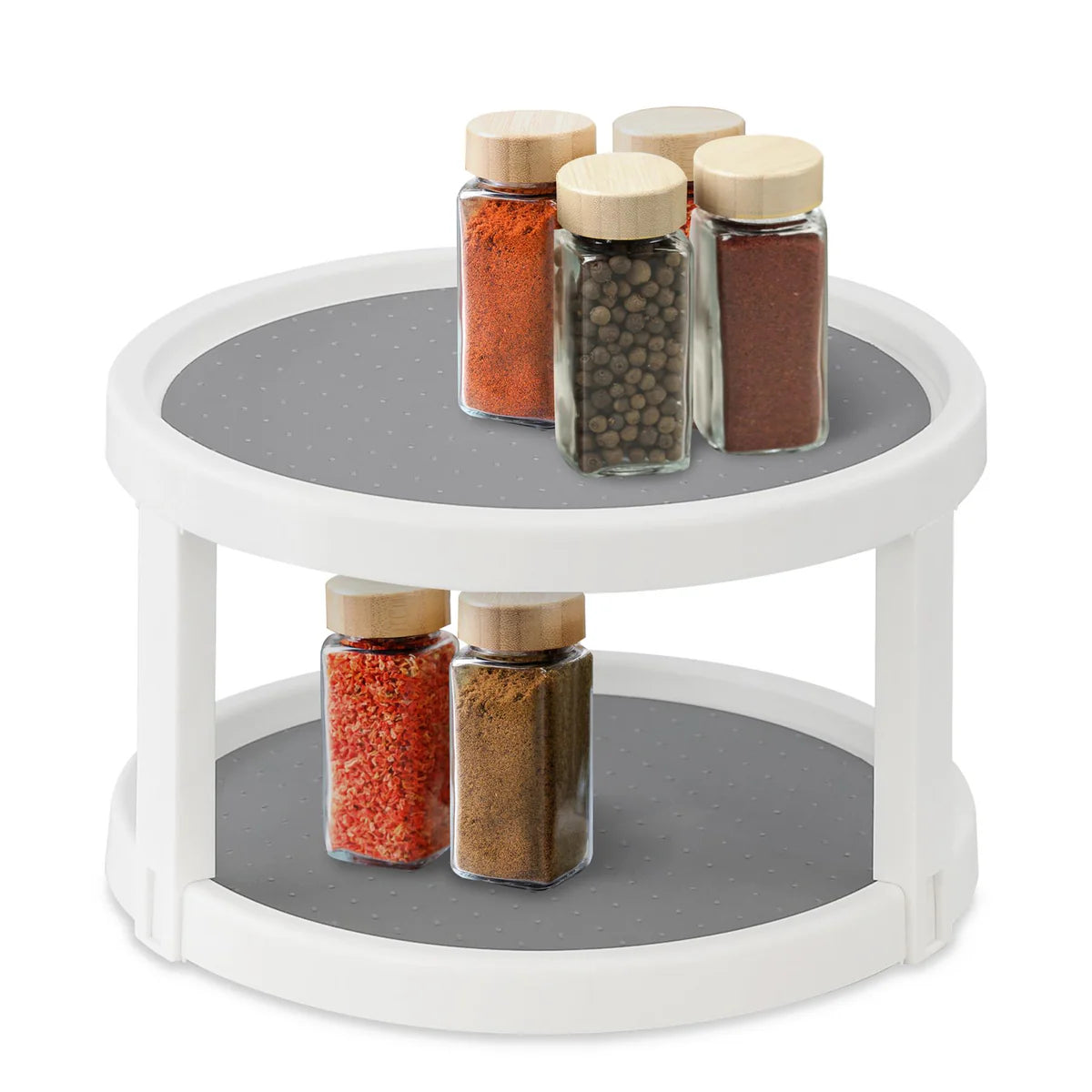 2 Tier Rotating Spice Rack 25cm