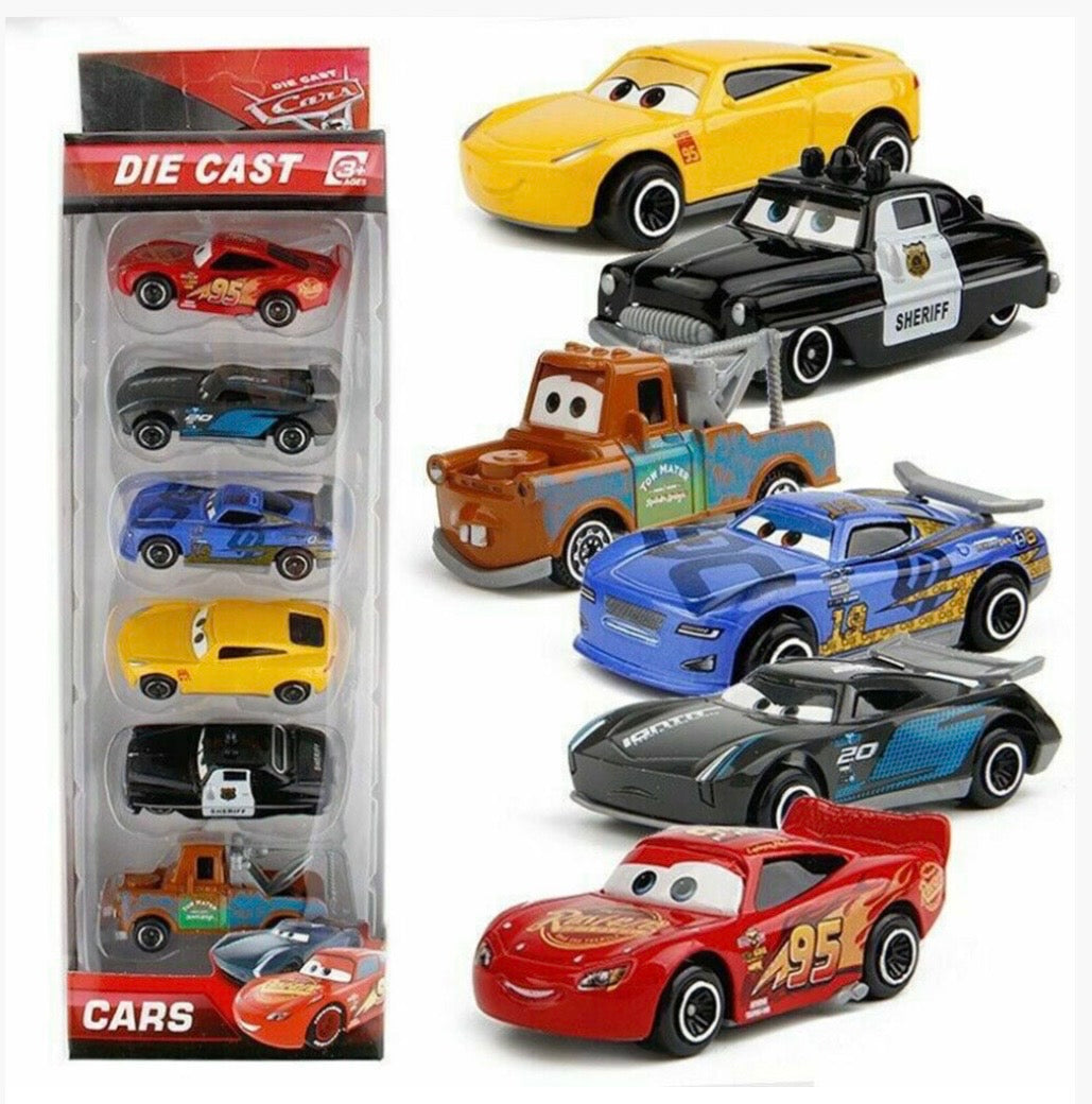 6X Cars Kids Toy Collection Set Boxed