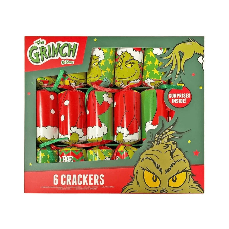 The Grinch Christmas Crackers - 6 Crackers