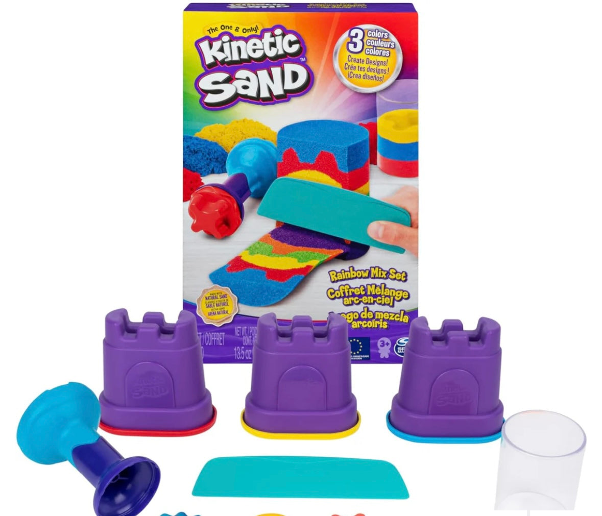 Kinetic Sand Rainbow Mix Set
