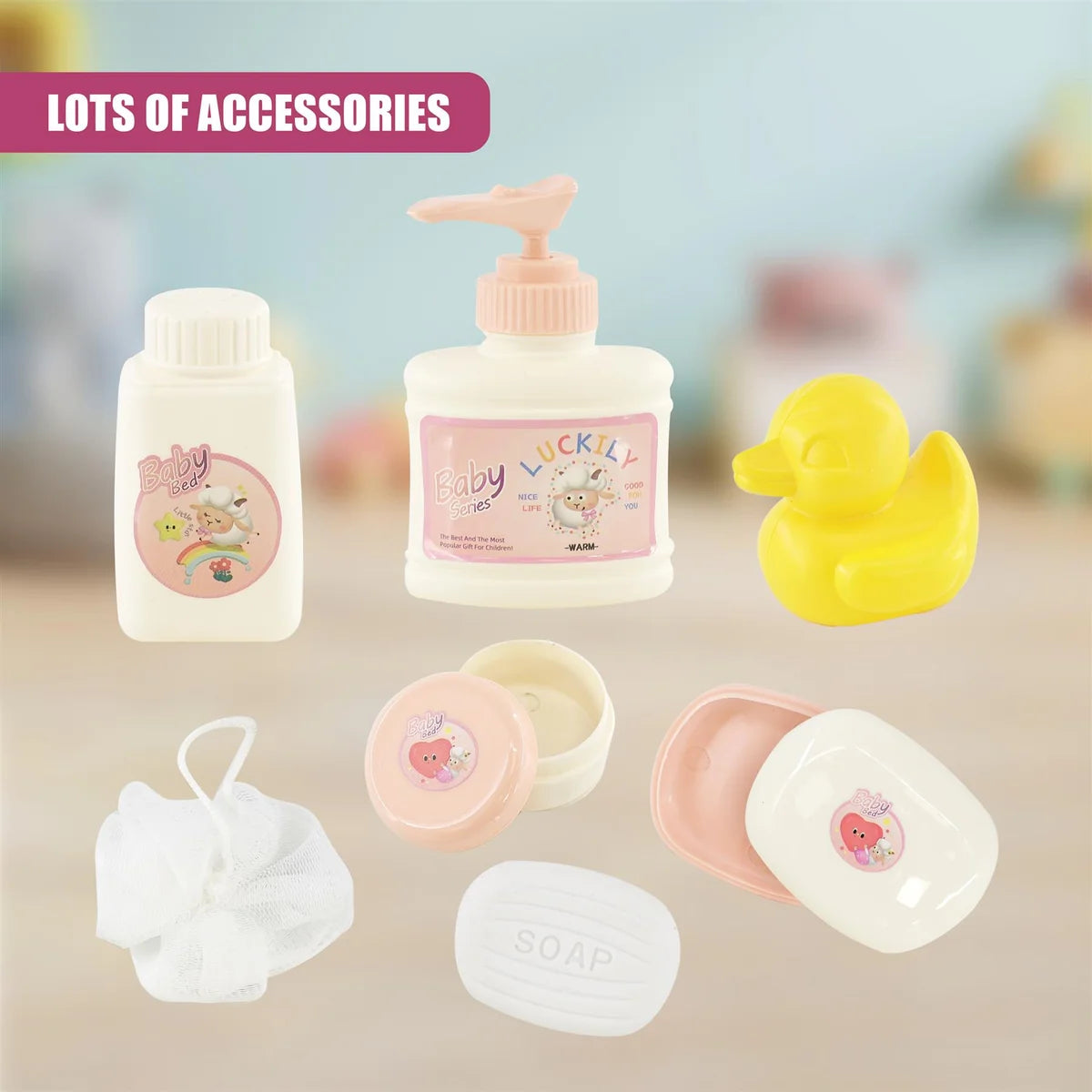 Doll Bath set with Accessories