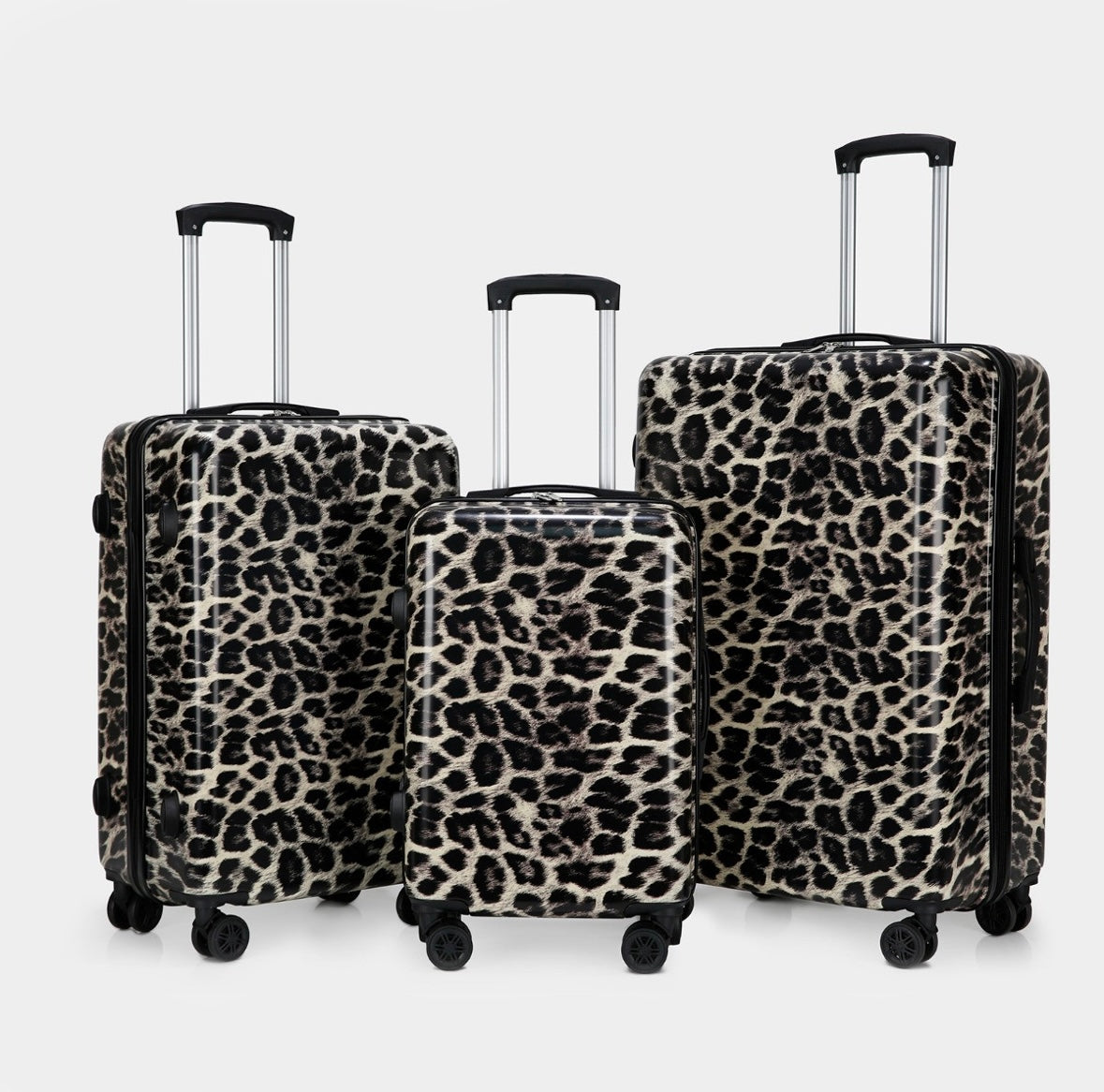 Leopard Print Hardshell Suitcase