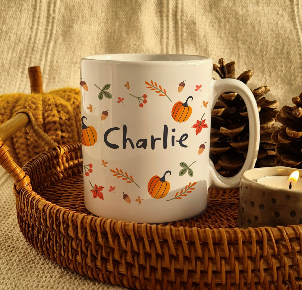 Personalised Pumpkin Mug