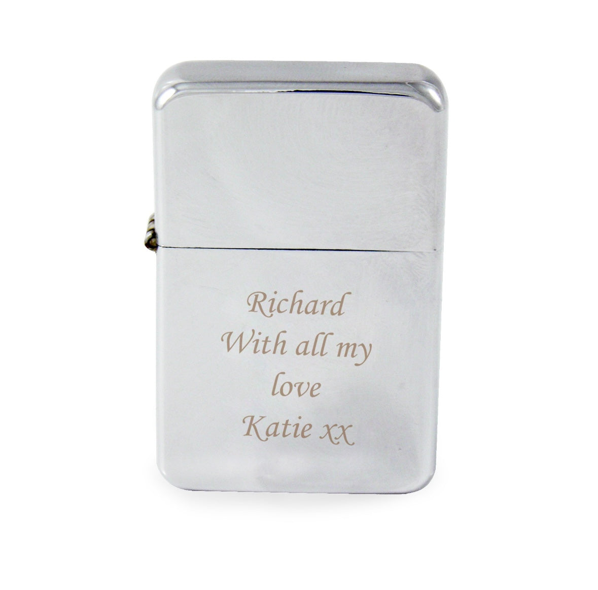 Personalised Engraved Silver Lighter