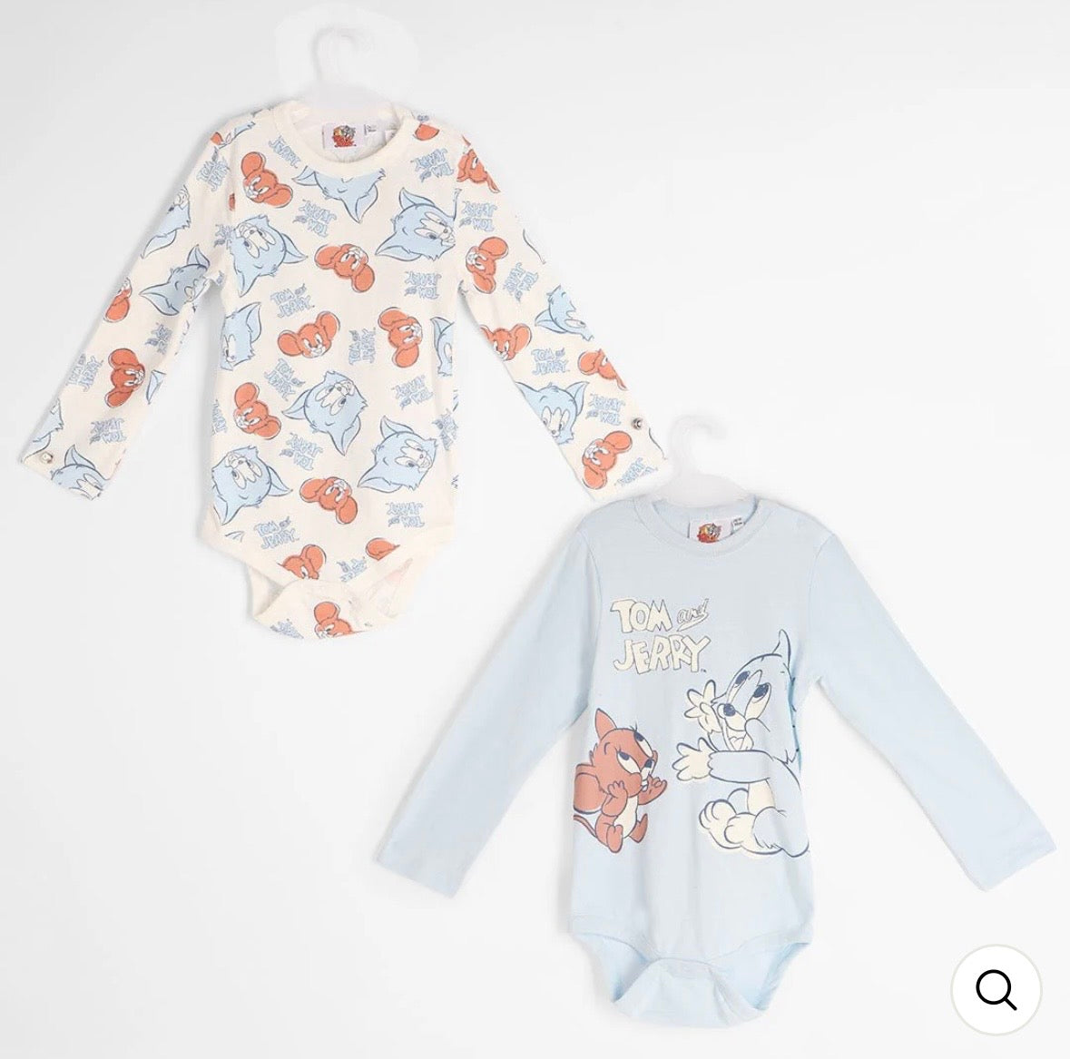 T&J 2PK LONG SLEEVE BODYSUIT