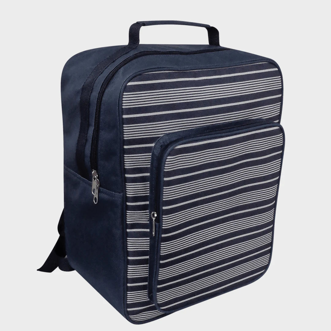 17L NAUTICAL STRIPE RUCKSACK COOLER BAG