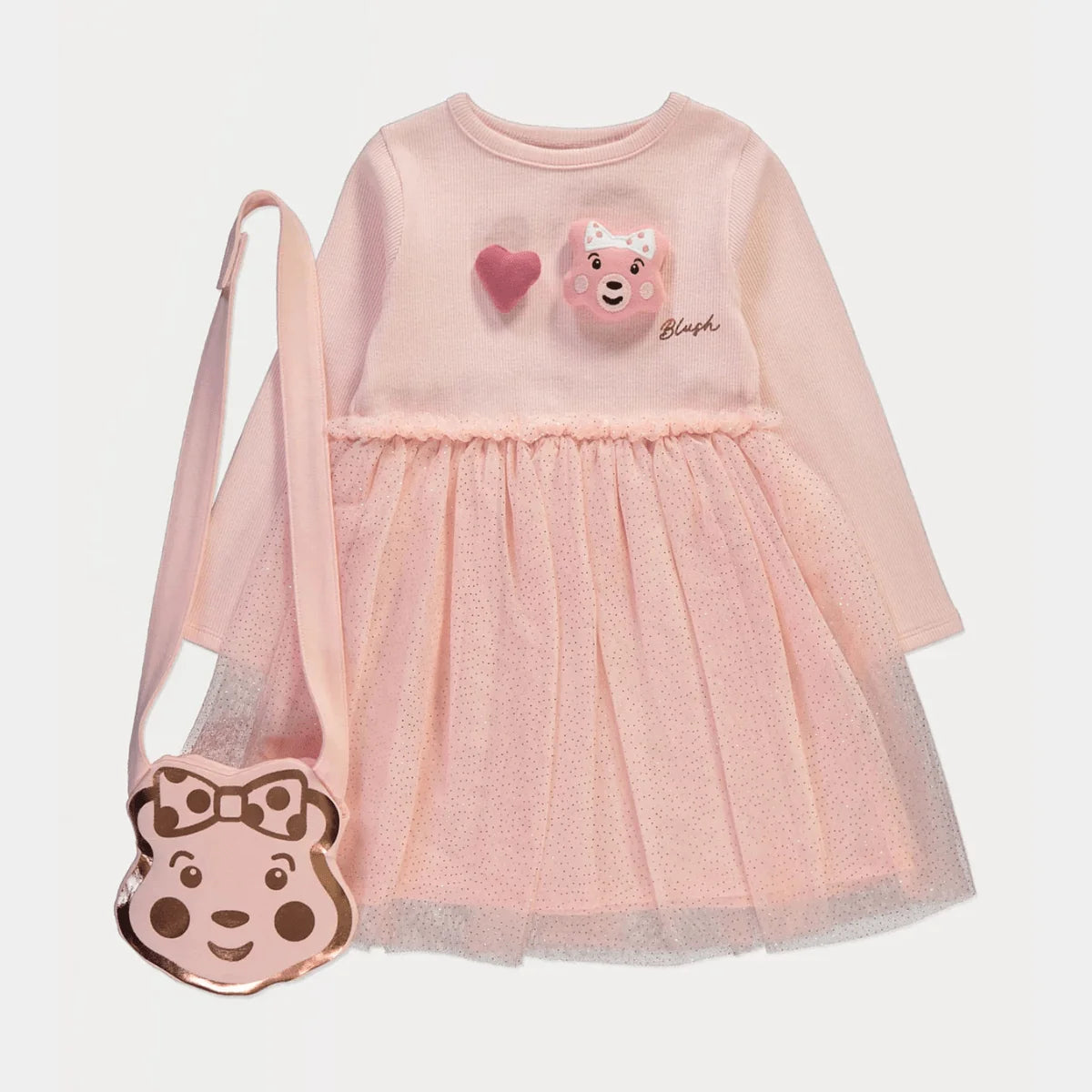 Girls Pudsey Bear Dress and Bag