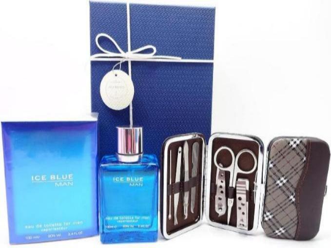 Ice Blue 100ml EDT For Men Gift Set