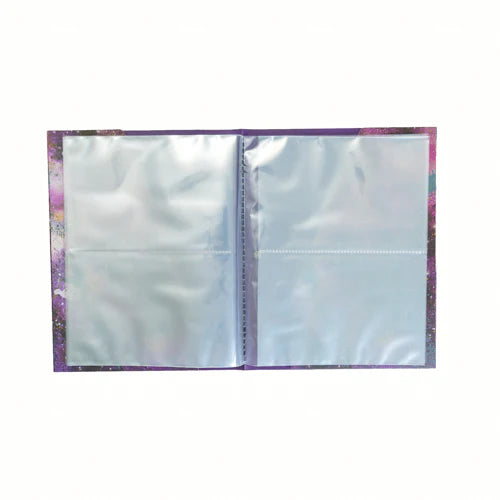 Purple & Gold Marble Print Slip In Photo Album