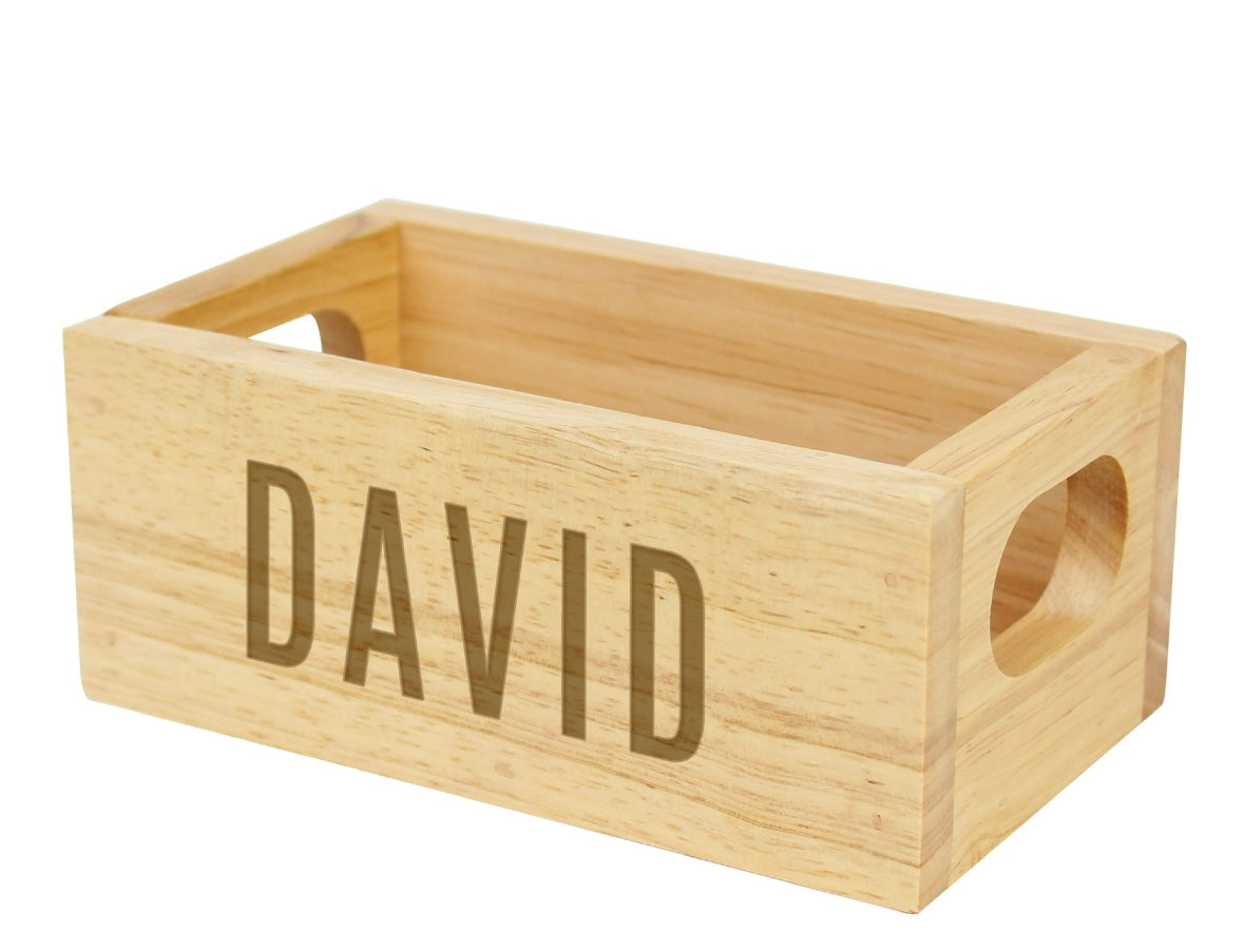 Personalised Mini Wooden Crate