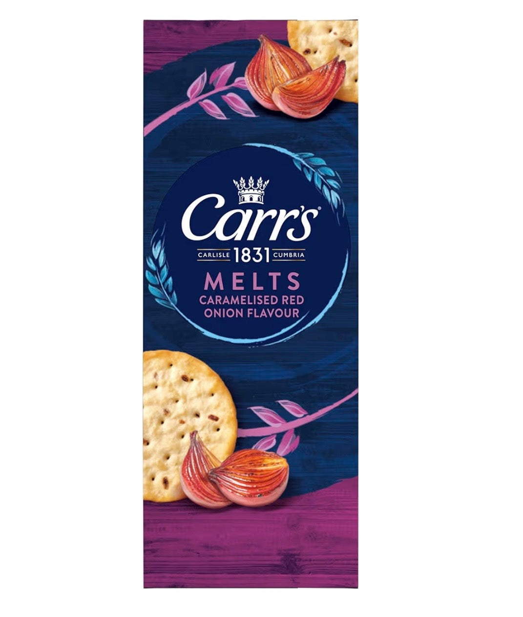 Carr's Melts Caramelised Red Onion Flavour Crackers
