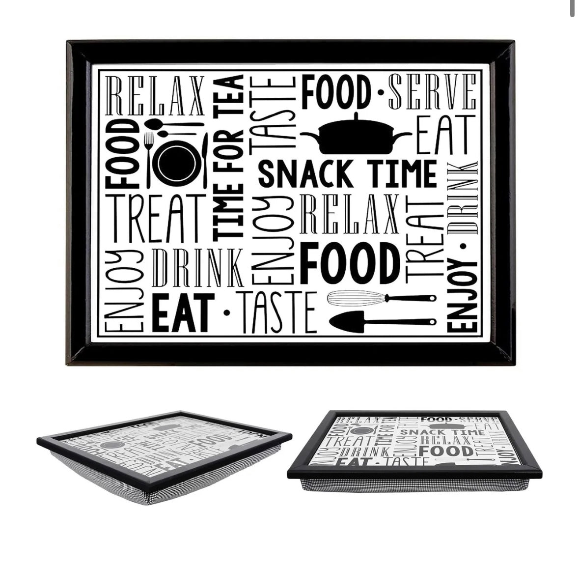 Snack Time Lap Tray With Bean Bag Cushion