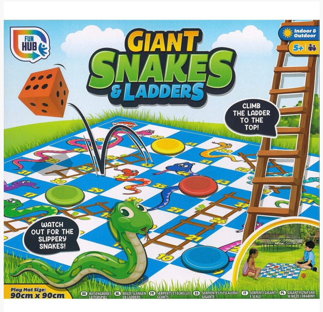 Giant Snakes & Ladders Board Garden Game