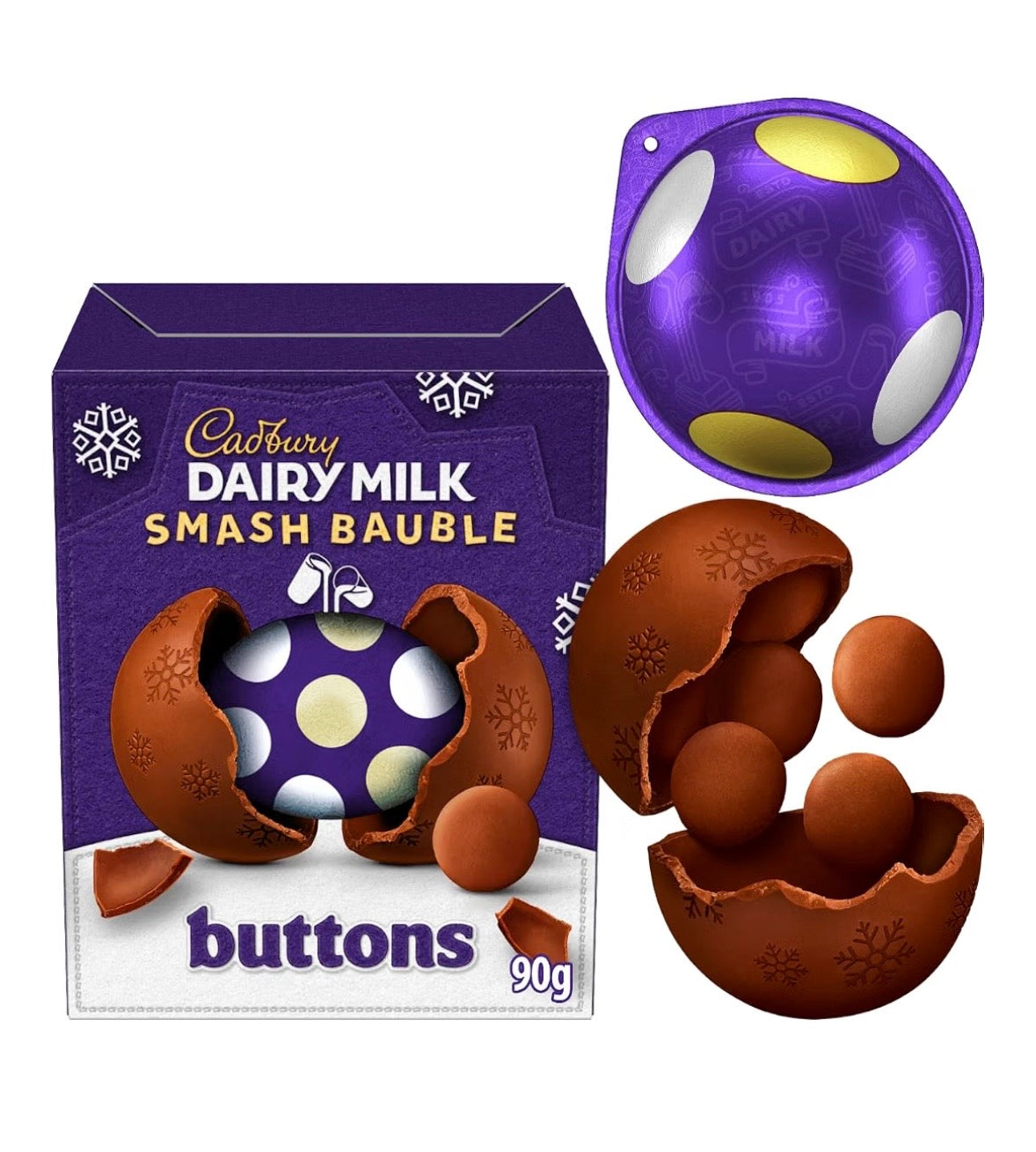 Cadbury Buttons Smash Bauble