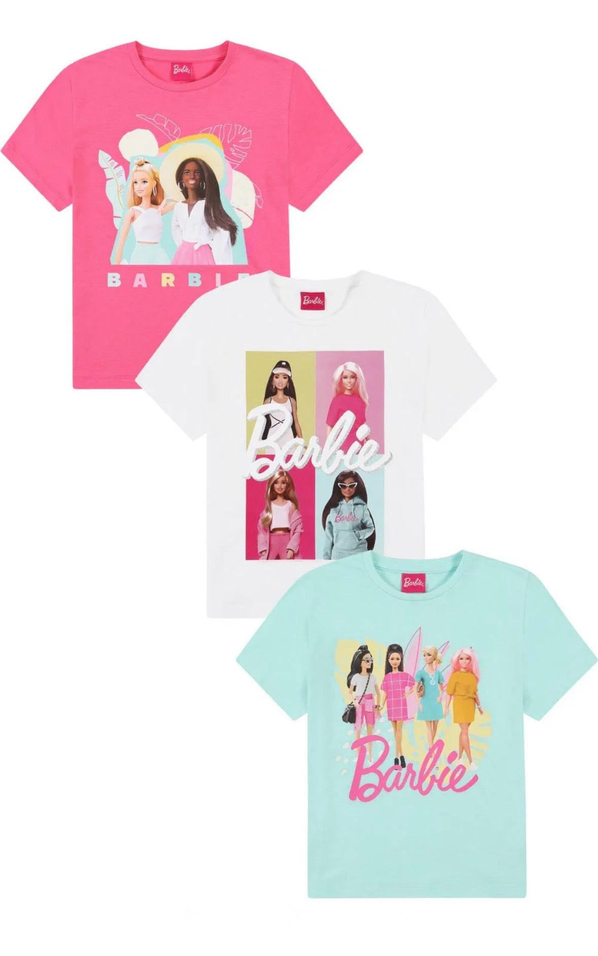 Girls 3 Pack T-Shirts Multipack