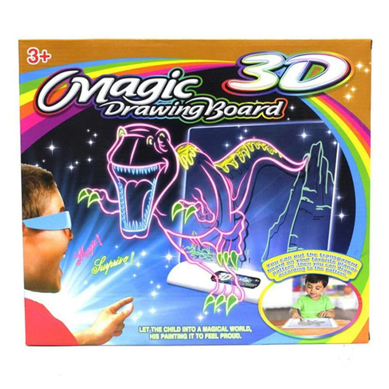 Magic 3D Drawing Board with 3D Glasses