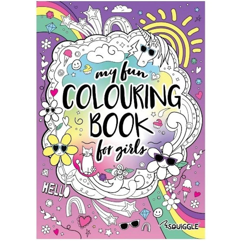 A4 Colouring Fun For Girls Colouring Book