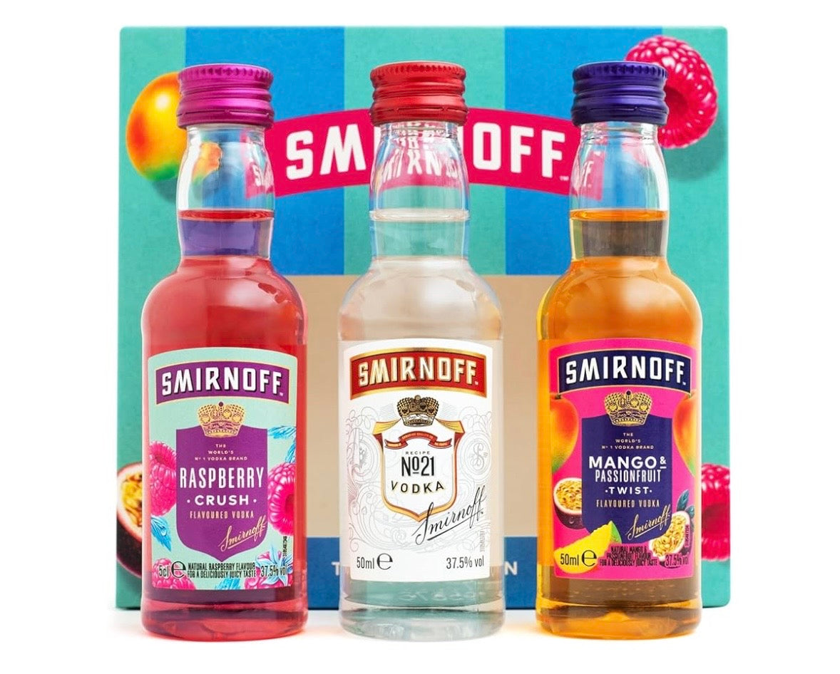 Smirnoff Flavoured Vodka Gift Set, 3 x 5 cl