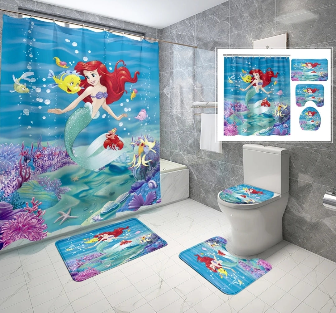 Mermaid bathroom set