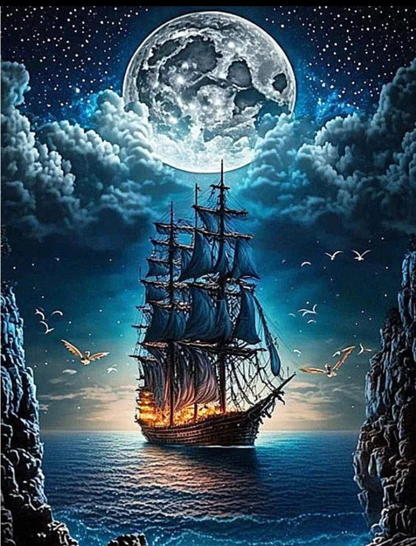 Pirate Ship Diamond art