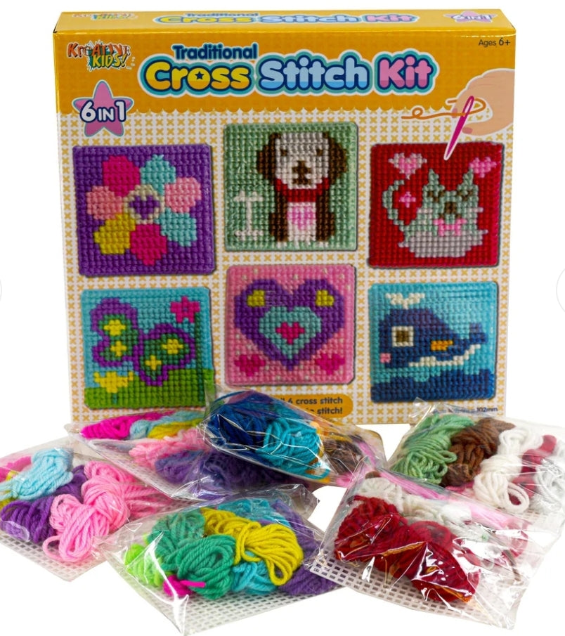 6 in 1 Traditional Cross Stitch Kit