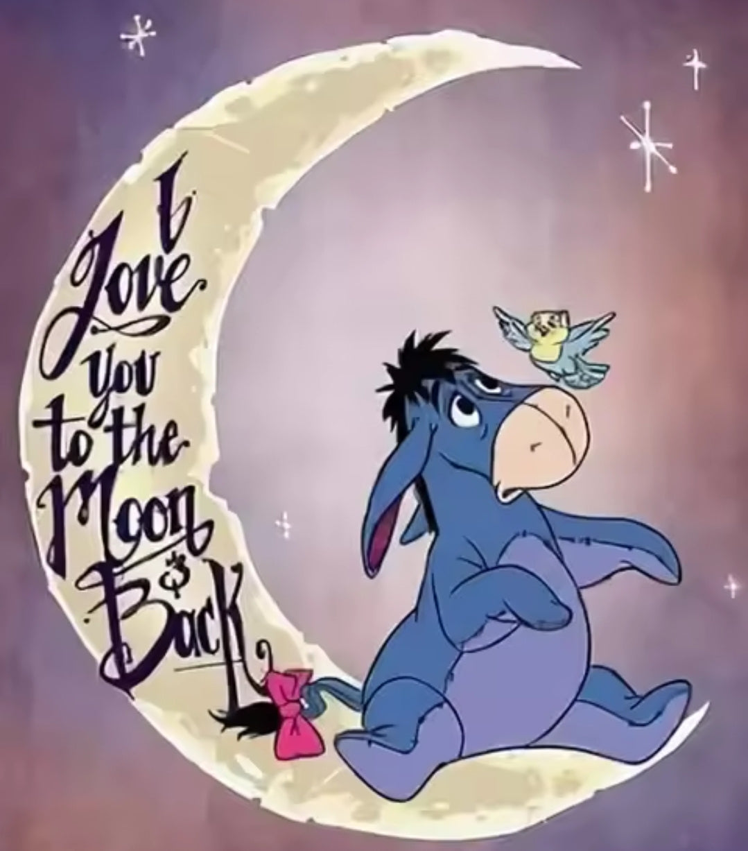 Love You To The Moon Donkey