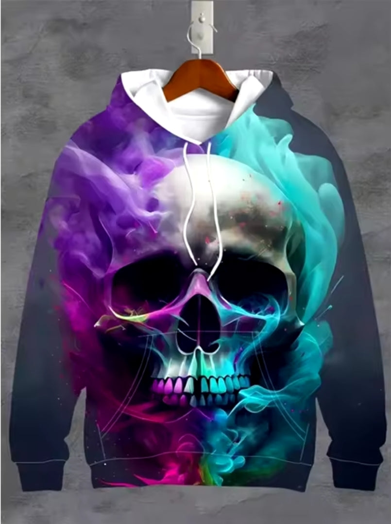 Mens Skull Hoodie