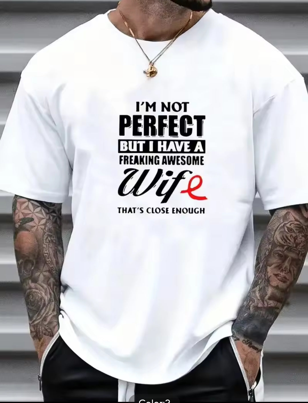 I'm Not Perfect Cotton Tshirt