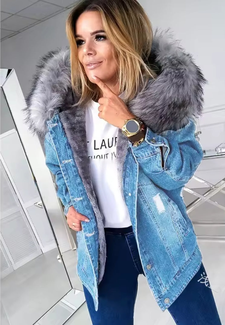 Ladies Denim Coat