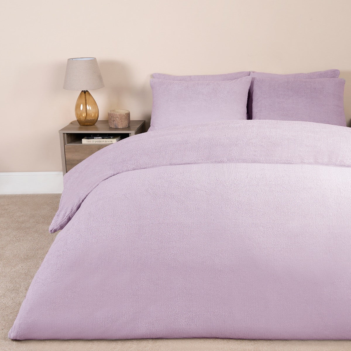 Lilac Teddy Duvet