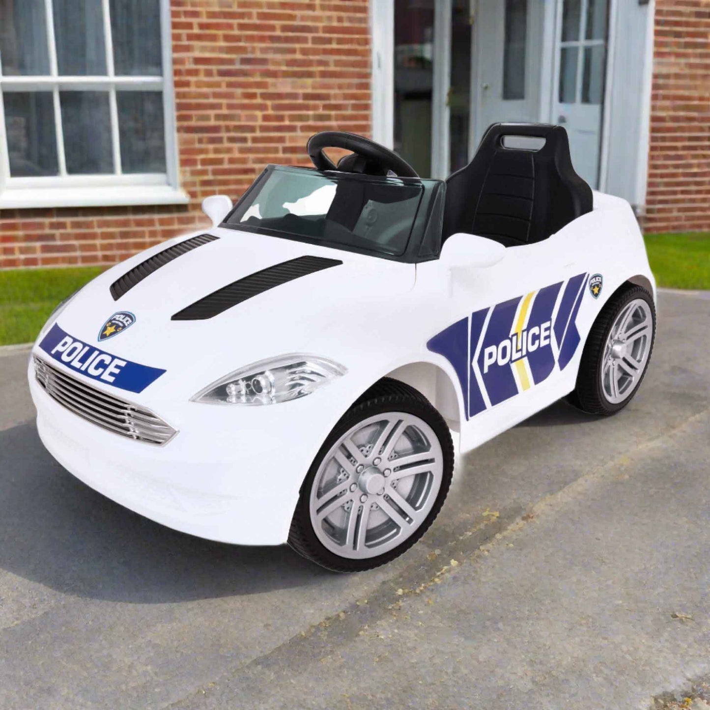 6V Kids Electric Ride On Police Car