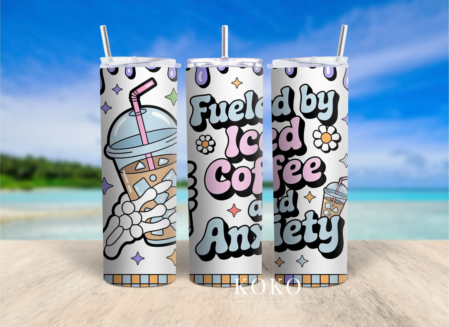 Iced Coffee and Anxiety Tumbler
