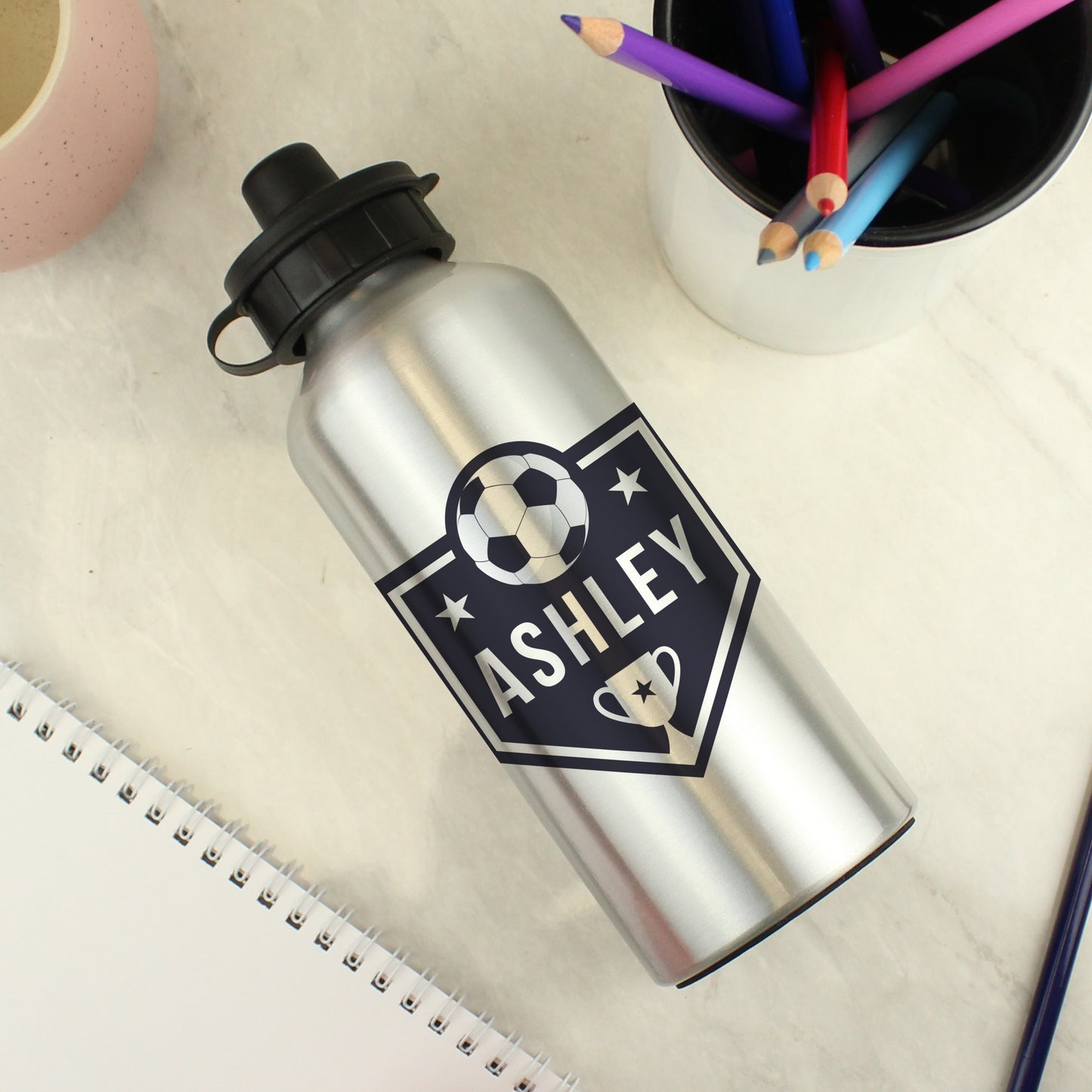 Personalised Football Drinks Bottle