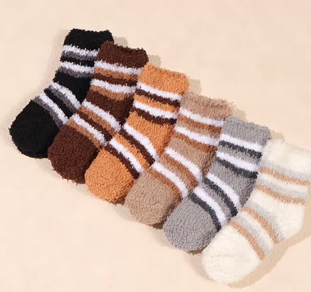 Children's Fluffy Socks 6pk