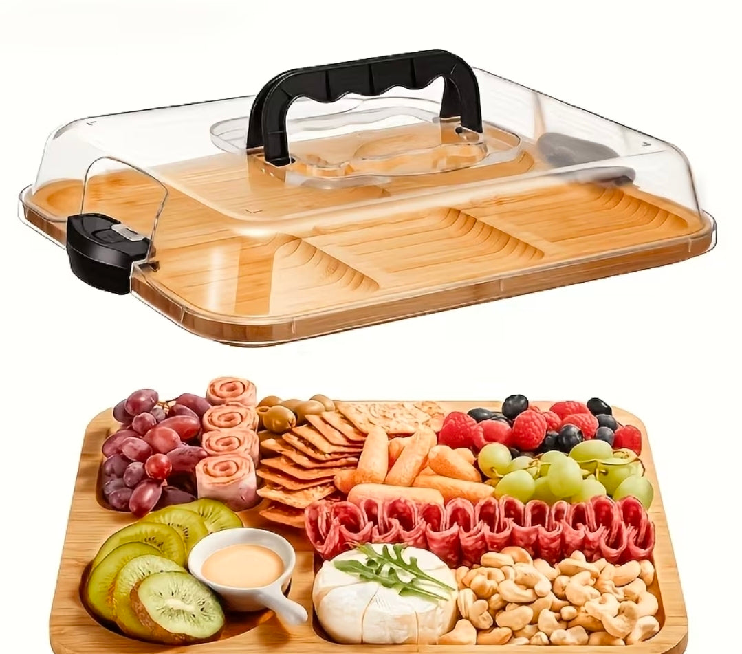 Portable Lidded Cheese Board