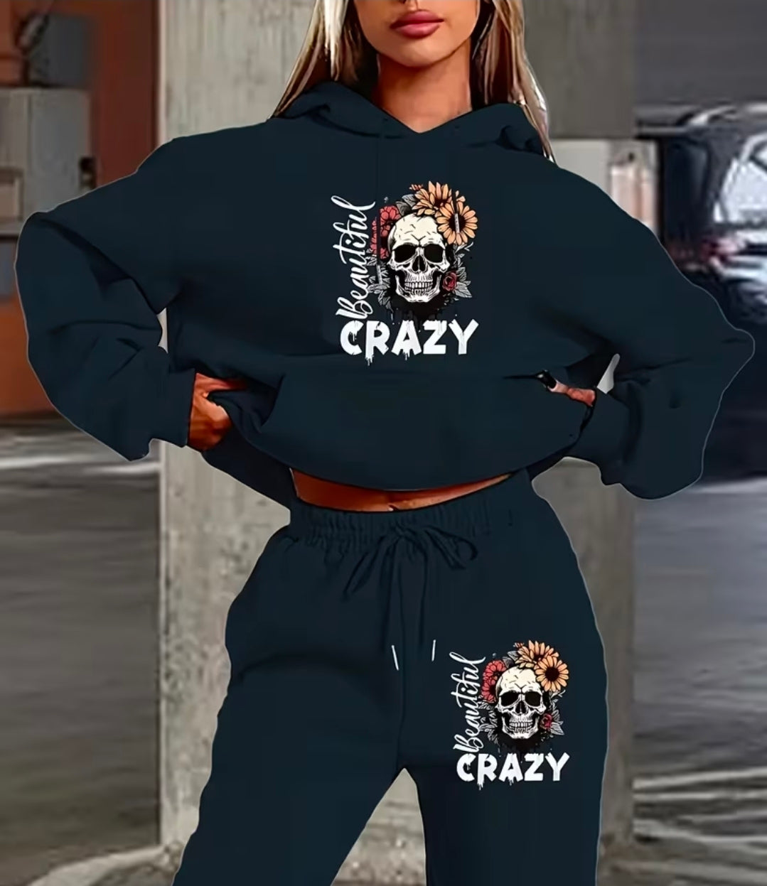 Beautiful Crazy Skull Tracksuit