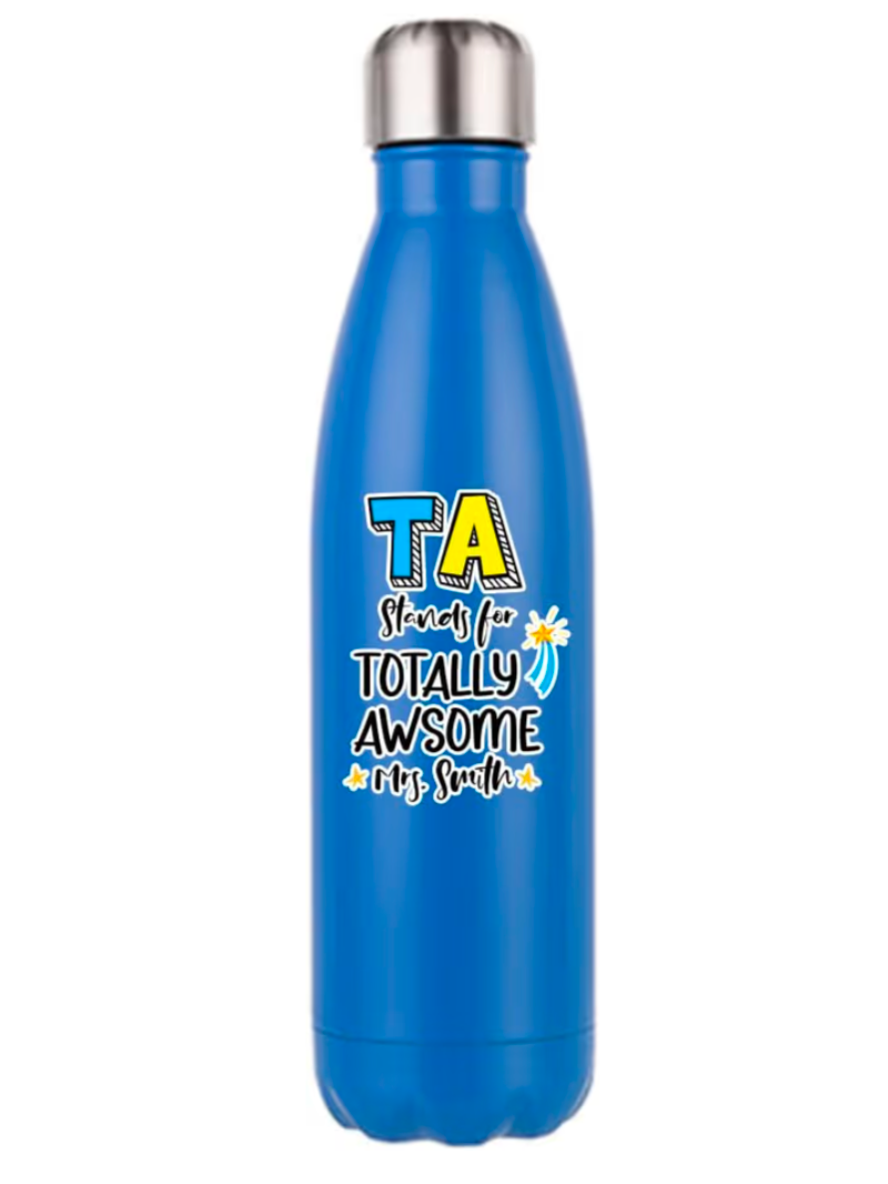 Personalised TA Totally Awesome Water Bottle