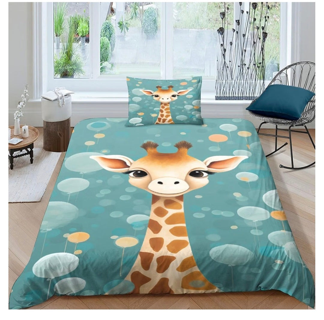 Giraffe Duvet Cover Bedding Set