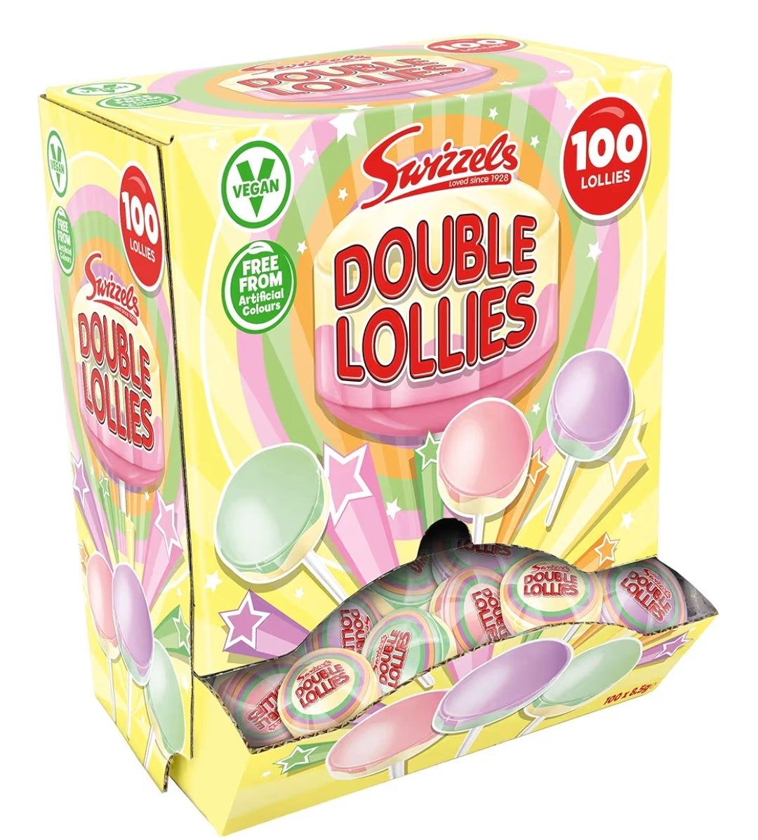 Swizzels Double Lollies Sweets Dispenser Box