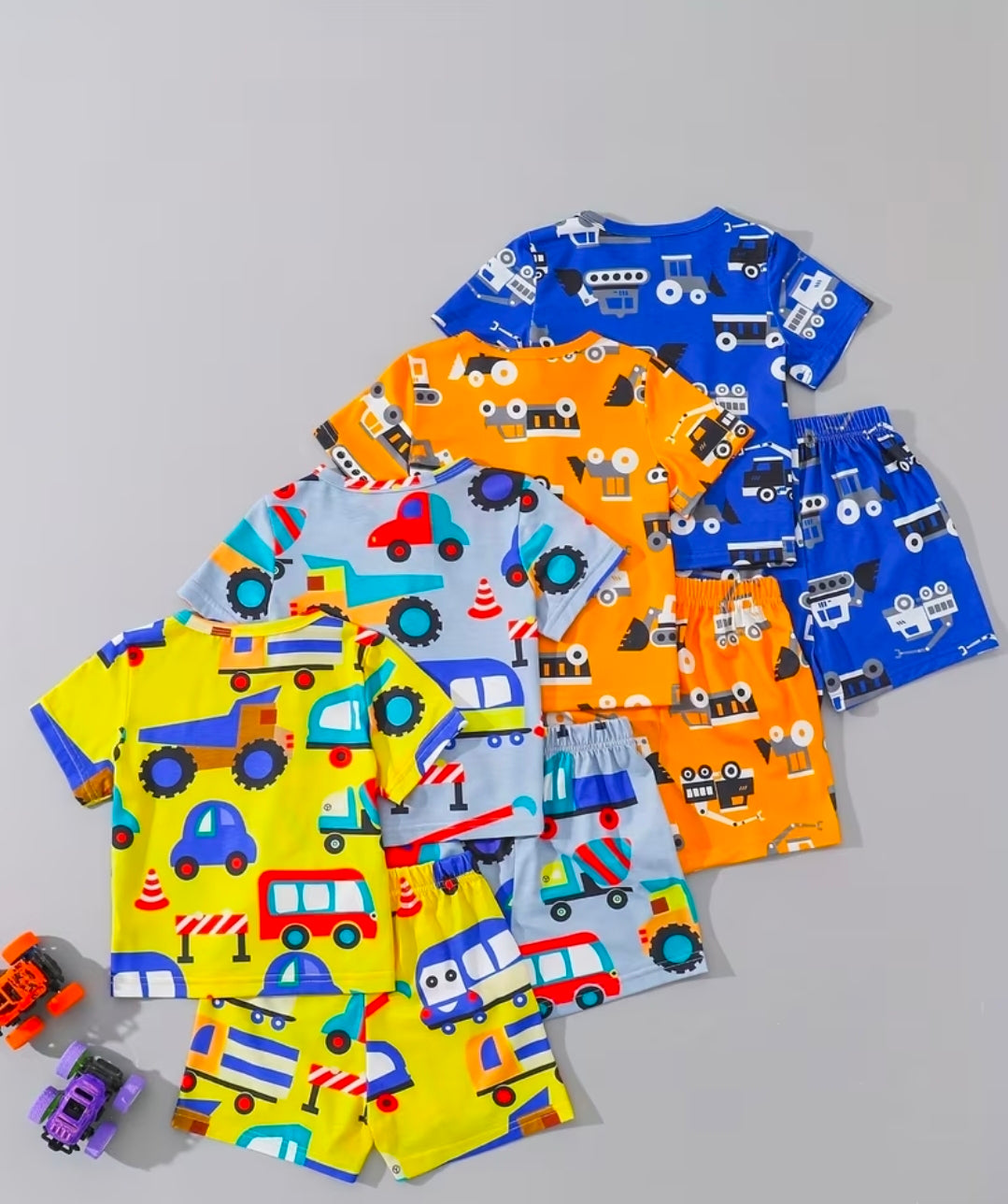 Vehicle pyjama Short set 1 Pair At Random