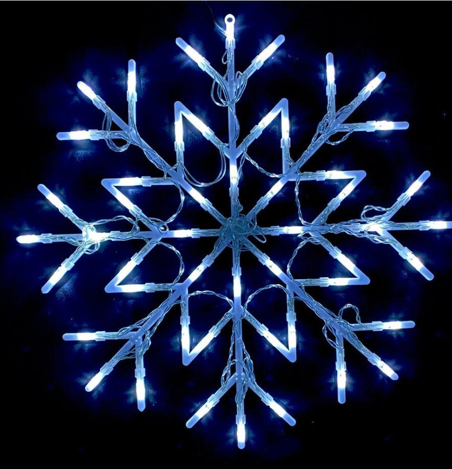 50 LED Snowflake Window Dec