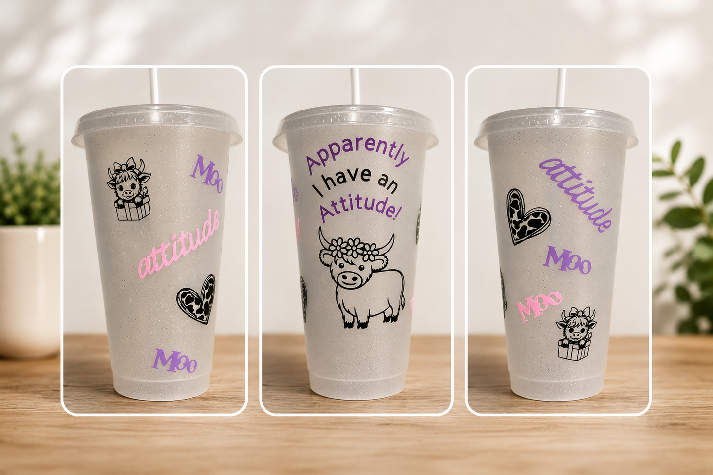 Highland Cow Attitude Cold Cup